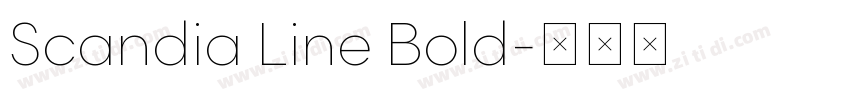 Scandia Line Bold字体转换